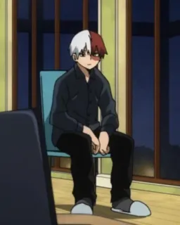 ❄️ Todoroki Shoto My Hero Academia Anime, Postać, Todoroki, My Hero Academia telegram sticker