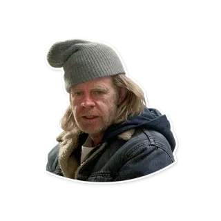 😖 Frank Gallagher Shameless senzatetto, tossicodipendente, povertà, serie tv, personaggio whatsapp sticker