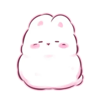📩 cute, animal, bunny, kawaii, cartoon telegram sticker