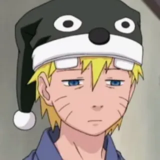 😕 Naruto Uzumaki Naruto Anime, Personnage, Sommeil, Chapeau, Dessin animé telegram sticker