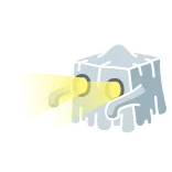 👻 призрак, куб, жуткий, мультяшный, персонаж, хэллоуин telegram sticker