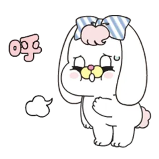 😪 呼 Kartun, Kelinci, Lucu, Anime, Kawaii, Stiker telegram sticker