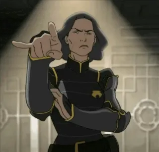 🙁 Suyin Beifong The Legend of Korra character, tv show, fictional, avatar, metalbending telegram sticker