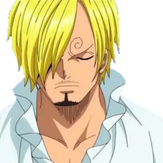 😒 Sanji One Piece アニメ, キャラクター, サンジ, ワンピース telegram sticker