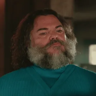 😳 Jack Black actor, comedian, bearded, man, singer telegram sticker