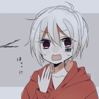 😰 はっっ！！ Anime, Manga, Dessin animé, Personnage, Sticker telegram sticker