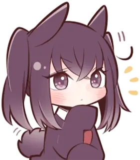 🤔 Anime, Manga, Kawaii, Niedlich, Chibi, Hase telegram sticker