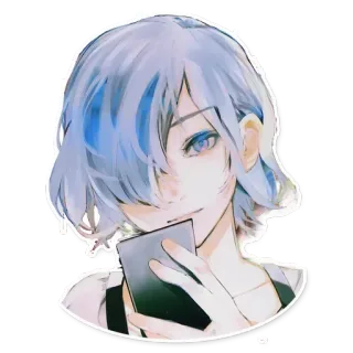 ☺️ anime, girl, portrait, digital art, illustration, teen, cartoon whatsapp sticker