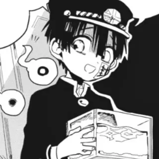 📎 Hanako-kun Toilet-bound Hanako-kun Anime, Mangá, Fantasma, Sobrenatural, Uniforme escolar, Personagem whatsapp sticker