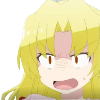 😓 อนิเมะ, ตัวละคร, สีหน้า, โกรธ, การ์ตูน telegram sticker