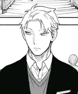 🤨 Loid Forger Spy × Family Anime, Manga, Spion, Ernst, Blond, Anzug telegram sticker
