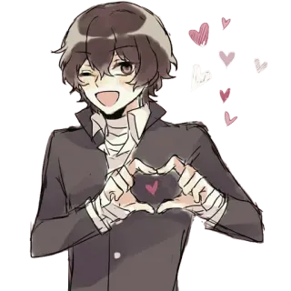 ❤️ Anime, Coração, Amor, Fofo, Personagem, Afeição telegram sticker