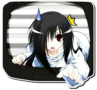 👻 动漫, 女孩, 卡通, 恐怖 telegram sticker