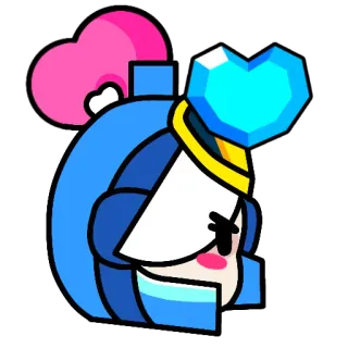 💙 电子游戏, 荒野乱斗, 角色, 动画, 卡通 telegram sticker