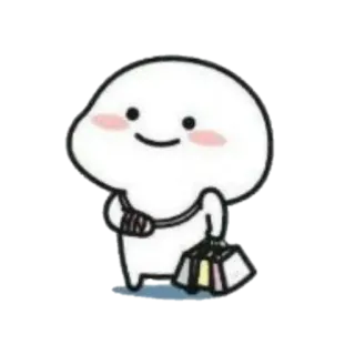 🪐 carino, shopping, felice, blob, semplice telegram sticker