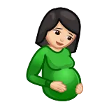 🤰 pregnancy, pregnant woman, emoji, family, motherhood telegram sticker