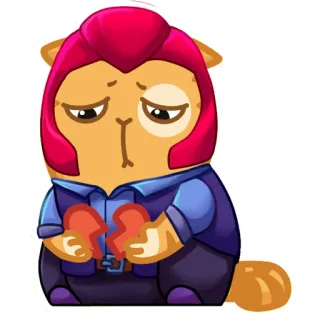 💔 sad, broken heart, cat, cartoon, sticker telegram sticker