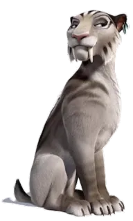 🐯 Diego Ice Age Диего, саблезубый тигр, Ледниковый период, животное, мультфильм, фильм telegram sticker