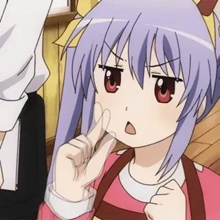 🙅‍♀ anime, cute, girl, cartoon telegram sticker