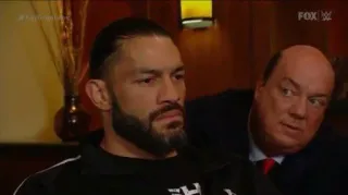 😐 Roman Reigns Wrestling, WWE, Interview, Paul Heyman, Roman whatsapp sticker