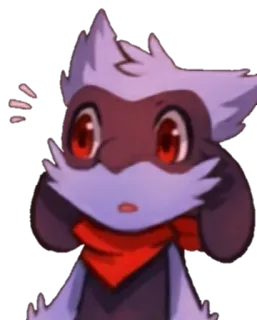 😅 cartoon, character, expression, cute, animal, sticker telegram sticker