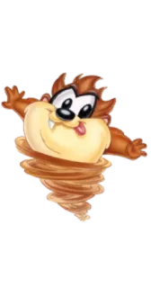 Taz  baby  (tazmania looney toon) telegram stickers