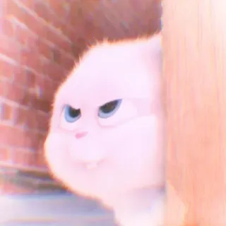 🐰 Snowball The Secret Life of Pets kelinci, Kelinci, The Secret Life of Pets, Snowball, kartun, binatang telegram sticker