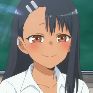 🙂 Nagatoro Don't Toy With Me, Miss Nagatoro 애니메이션, 만화, 나나시, 귀여운, 카와이, 나가토로 telegram sticker