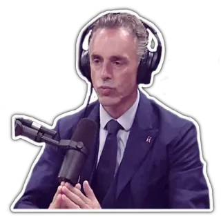 😐 Jordan Peterson Jordan Peterson, Podcast, Intellettuale, Oratore, Conservatore, Commentatore telegram sticker