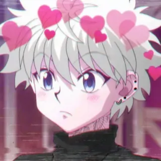 💞 Killua Zoldyck Hunter x Hunter Anime, Killua, Hunter x Hunter, Herzen, Fanart telegram sticker
