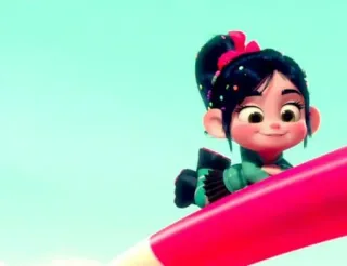 🦋 Vanellope von Schweetz Wreck-It Ralph Vanellope, Wreck-It Ralph, Disney, cartoon character, animation, children whatsapp sticker
