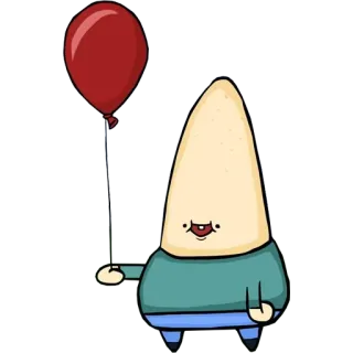 🎈 cartone animato, palloncino, personaggio, illustrazione whatsapp sticker