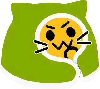 😈 Emoji, Katze, Wütend, Sticker, Cartoon telegram sticker
