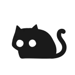 😳 黑色形状, 简单, 眼睛, 像素艺术 whatsapp sticker