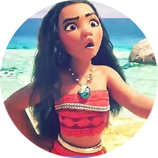😳 Moana disney, prinzessin, ozean, cartoon, film whatsapp sticker