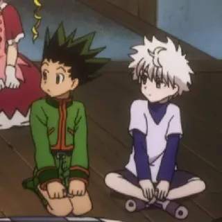 ❓ Gon Freecss and Killua Zoldyck Hunter x Hunter anime, Gon, Killua, Hunter x Hunter telegram sticker