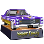 🎁 Snoop Dogg Snoop Dogg, rapper, auto, lowrider, musica, viola telegram sticker
