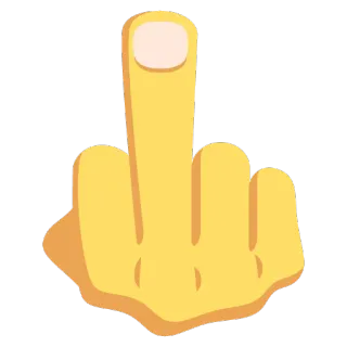 👍 doigt d'honneur, geste obscène, geste de la main, insultant, grossier whatsapp sticker