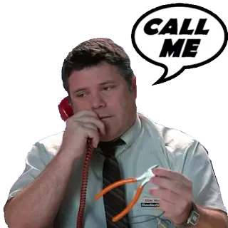 📞 CALL ME call, man, phone, talk telegram sticker