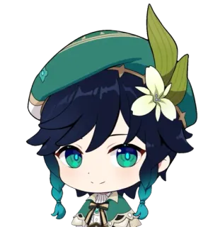 🙂 Venti Genshin Impact Anime, Videogioco, Venti, Genshin Impact, Personaggio telegram sticker