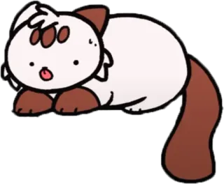 😅 cat, cartoon, cute, animal, sticker telegram sticker