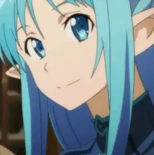 💞 Asuna Sword Art Online anime, cartoon, manga, sword art online, asuna whatsapp sticker