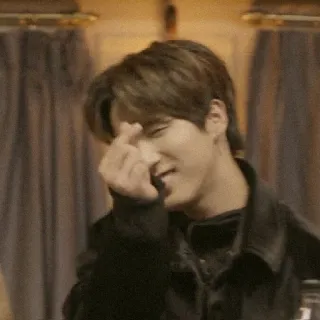 🌙 coreano, amor, coração, coração de dedo, k-pop telegram sticker