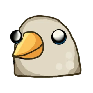 🐦 cartoon, bird, goose, animal, funny, cute telegram sticker