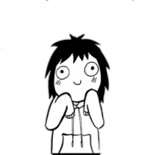 ☺️ Anime, Cartone animato, Carino, Kawaii, Manga, Adesivo telegram sticker