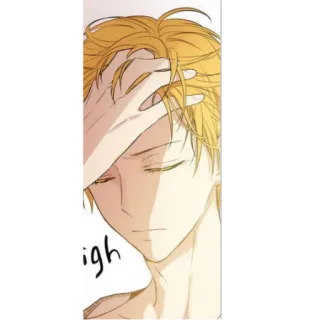 ✨ igh อนิเมะ, มังงะ, ผมบลอนด์, การ์ตูน, ตัวละคร telegram sticker