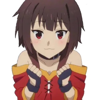 🥰 Megumin Konosuba Anime, Megumin, Konosuba, süß, kawaii, Manga, Waifu whatsapp sticker