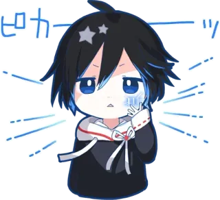 😐 ピカカーッツ Animé, Manga, Dessin animé, Japonais, Personnage, Étoile telegram sticker