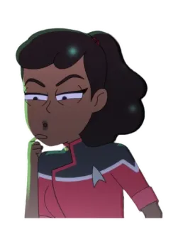 🤔 Star Trek: Lower Decks Star Trek, Lower Decks, desenho animado, Mariner, animado, série de TV telegram sticker