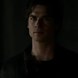 🩸 Damon Salvatore The Vampire Diaries vampire, portrait, television series, supernatural, actor telegram sticker